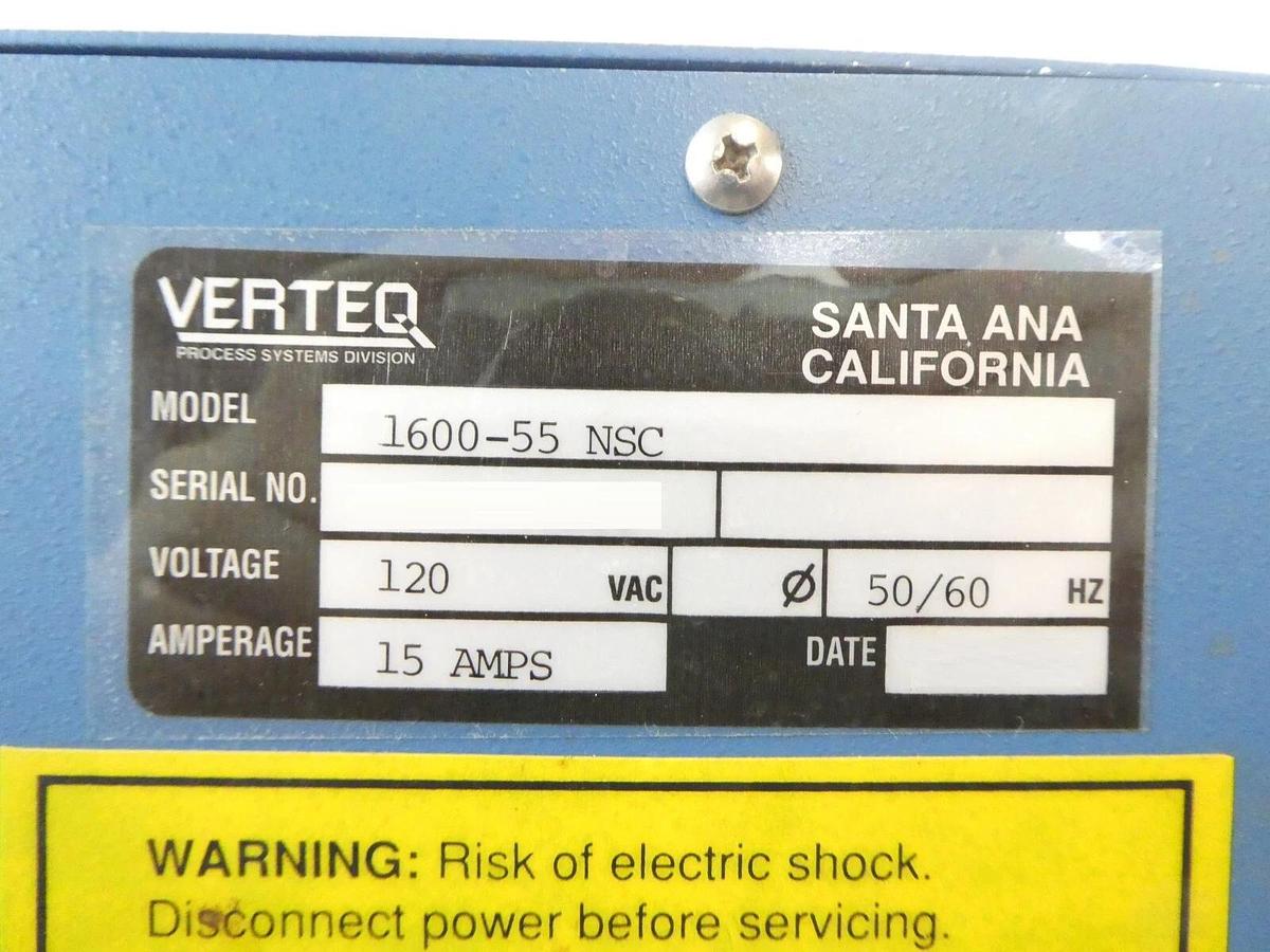Used Verteq 1071233-503 SRD Spin Rinse Dryer Controller Module 1600-55 NSC Untested
