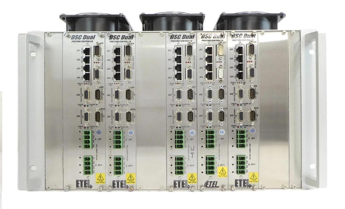 Used ETEL DSO-RAC200A-011D DSC Dual Position Controller Rack DSCDP132-111E-000A Spare
