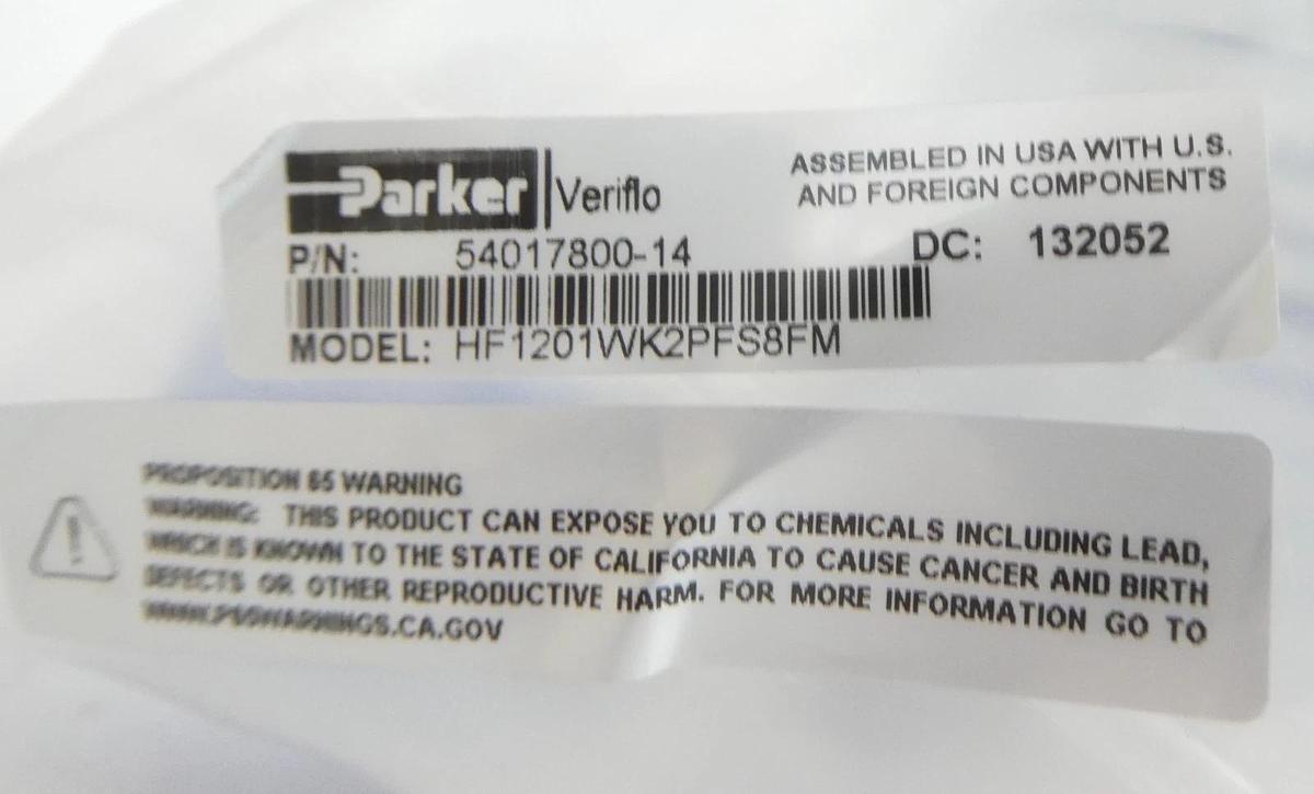 Parker 54017800-14 Manual Regulator Valve HF1201WK2PFS8FM Lot of 8 New