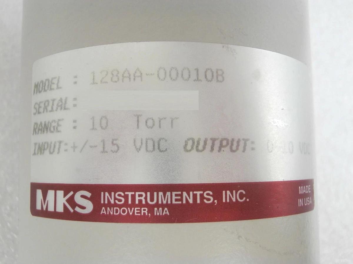 Used MKS Instruments 128AA-00010B Baratron Transducer Type 128 Tested Working Surplus