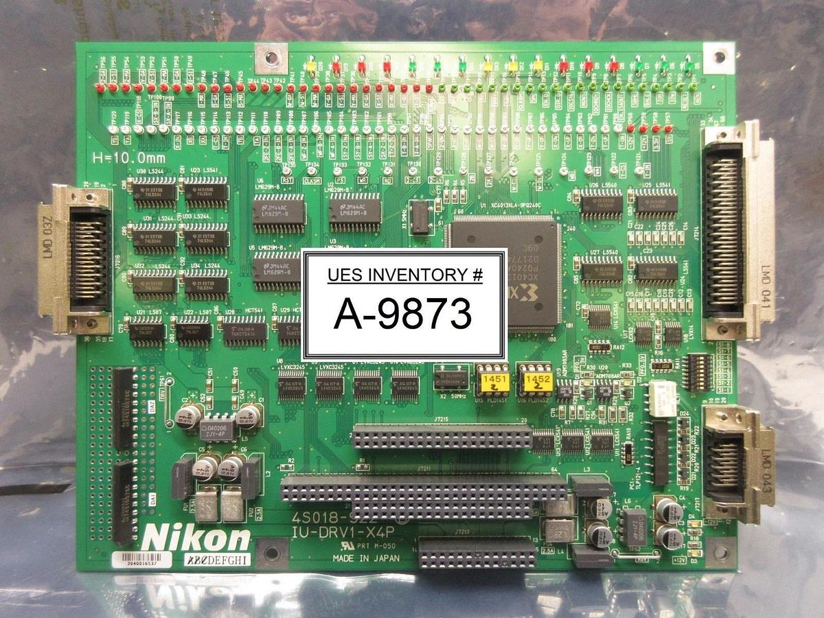 Used Nikon 4S018-922-B Control Board PCB IU-DRV1-X4P NSR-S307E DUV Scanning Used