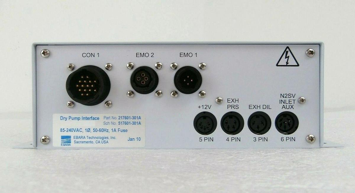 Ebara 217601-301A Vacuum Dry Pump Interface 517601-301A with Cables New Surplus