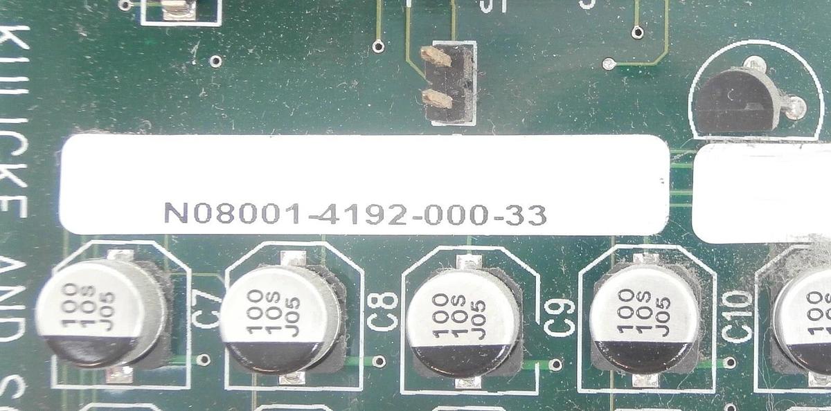 Used Kulicke & Soffa N08001-4192-000-33 I/O TEMP PCB Card 8001-4192 Working Surplus