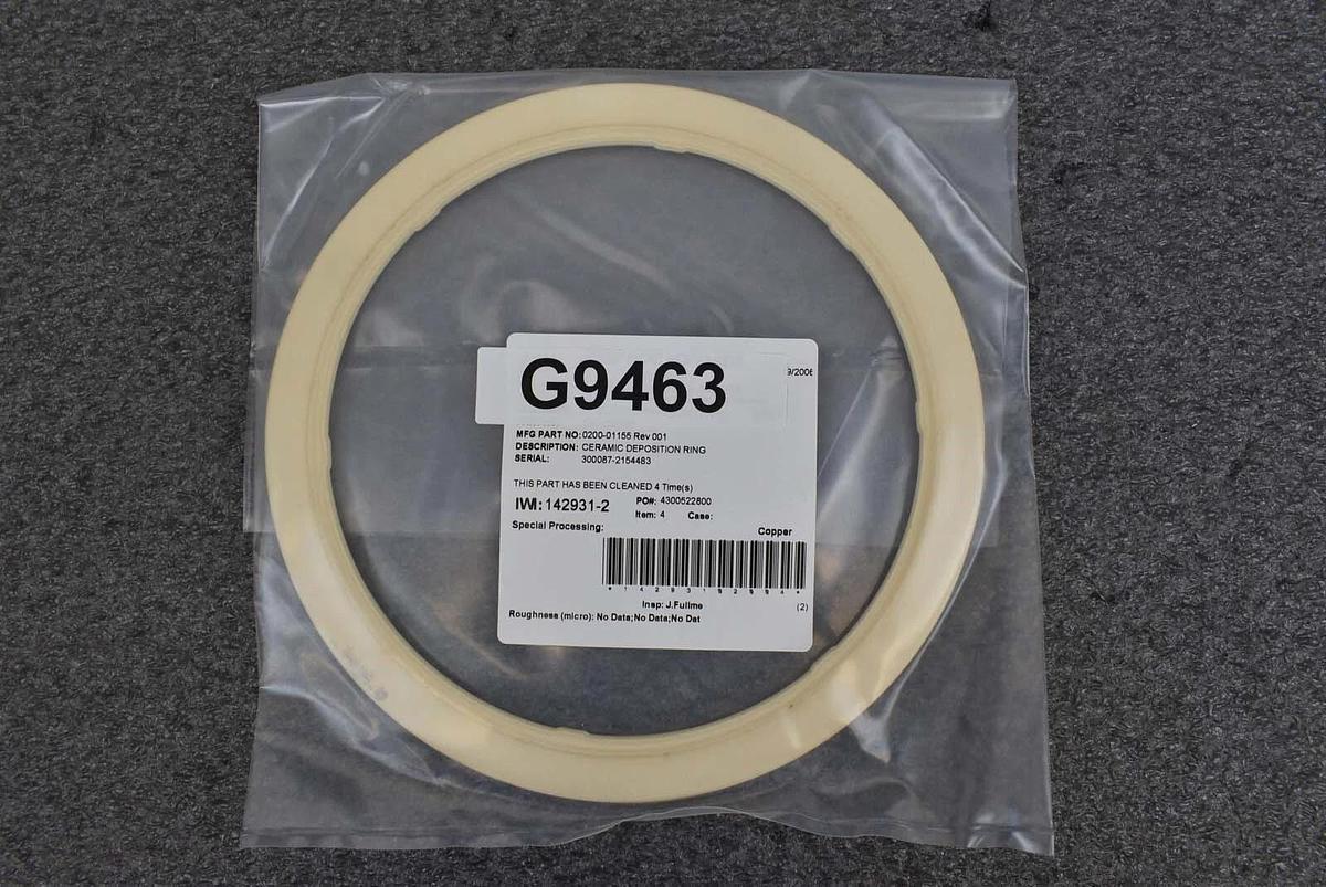 Used Applied Materials 0020-01155 Ceramic Deposition Ring
