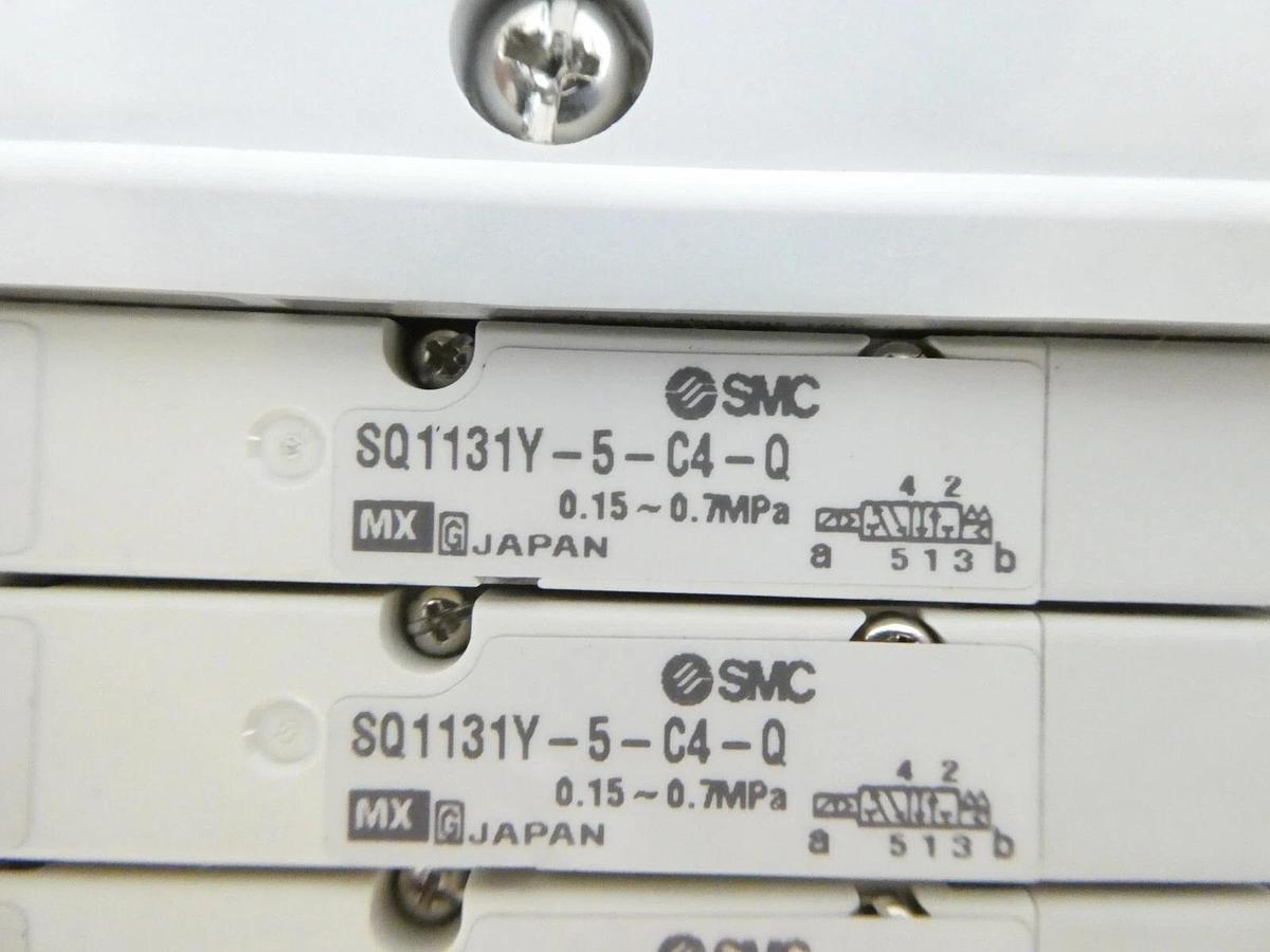Used SMC SQ1131Y-5-C4-Q 17-Port Pneumatic Manifold Assembly PR300Z Working Surplus