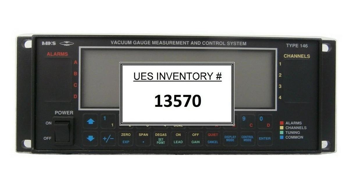 Used MKS Instruments 146B-13510 Vacuum Gauge Measurement Controller Tested Working