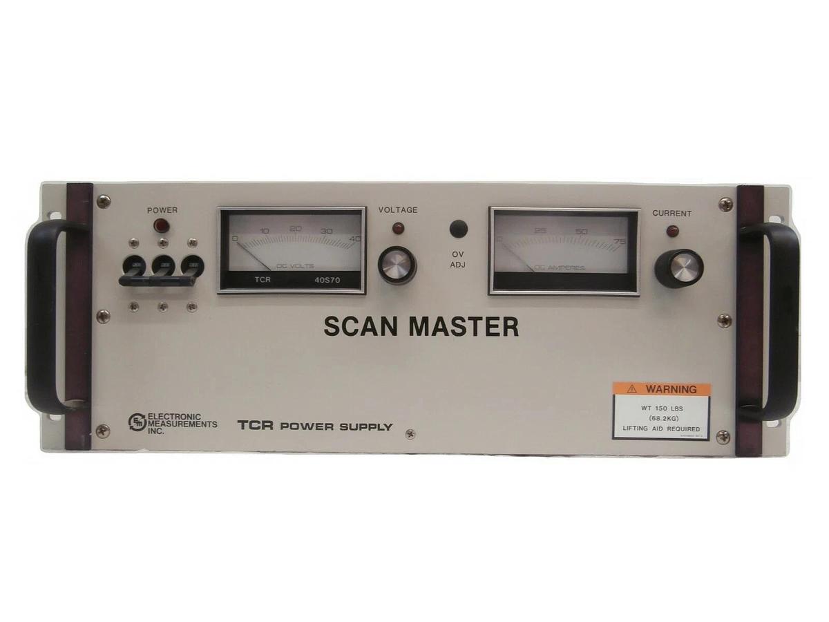 Used Electronic Measurements 40S70-2-0503 TCR Power Supply Varian H5467001 Working