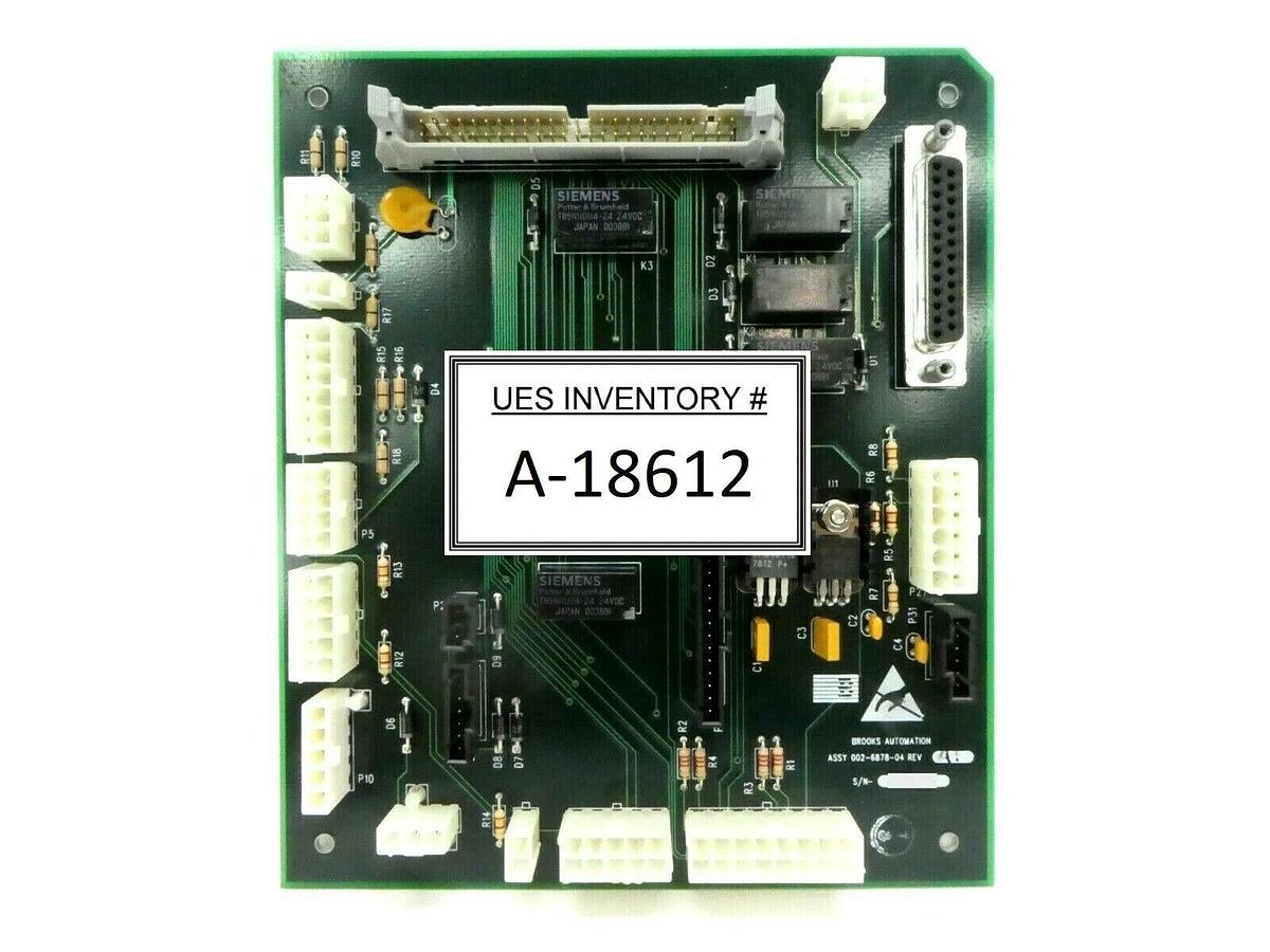 Used Brooks Automation 002-6878-04 Interface Board PCB Rev. A1 Working Spare