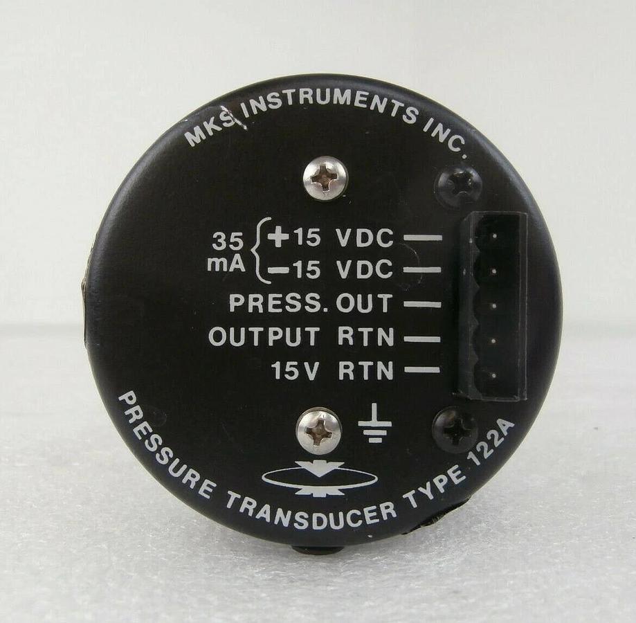 Used MKS Instruments 122A-11018 Baratron Pressure Transducer Type 122A Working