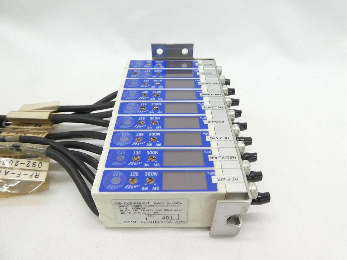 Used Copal Electronics PS6-103G-NAM-014 11-Port Pressure Switch Assembly Working