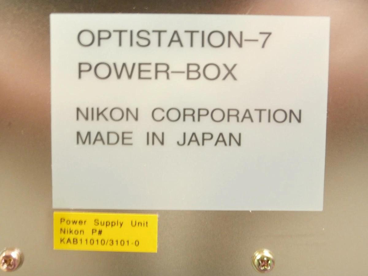 Used Nikon KAB11010/3101-0 Power Box OPTISTATION 7 Wafer Inspection System Working