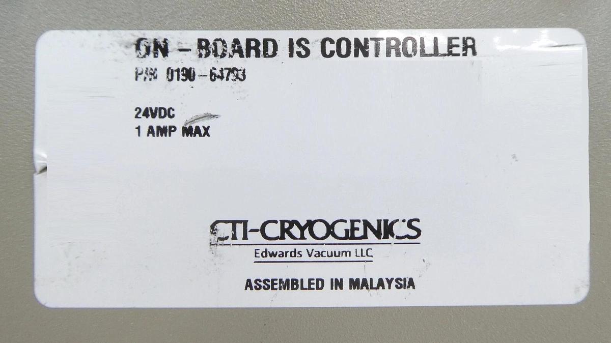 Used CTI-Cryogenics 0190-64793 On-Board IS Controller Module Working Surplus