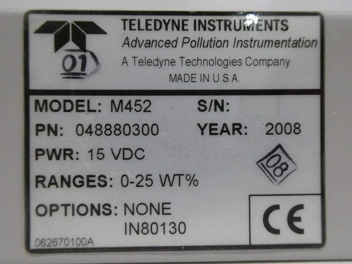 Refurbished Teledyne Instruments 048880300 Ozone Processor Sensor M452 OEM Refurbished