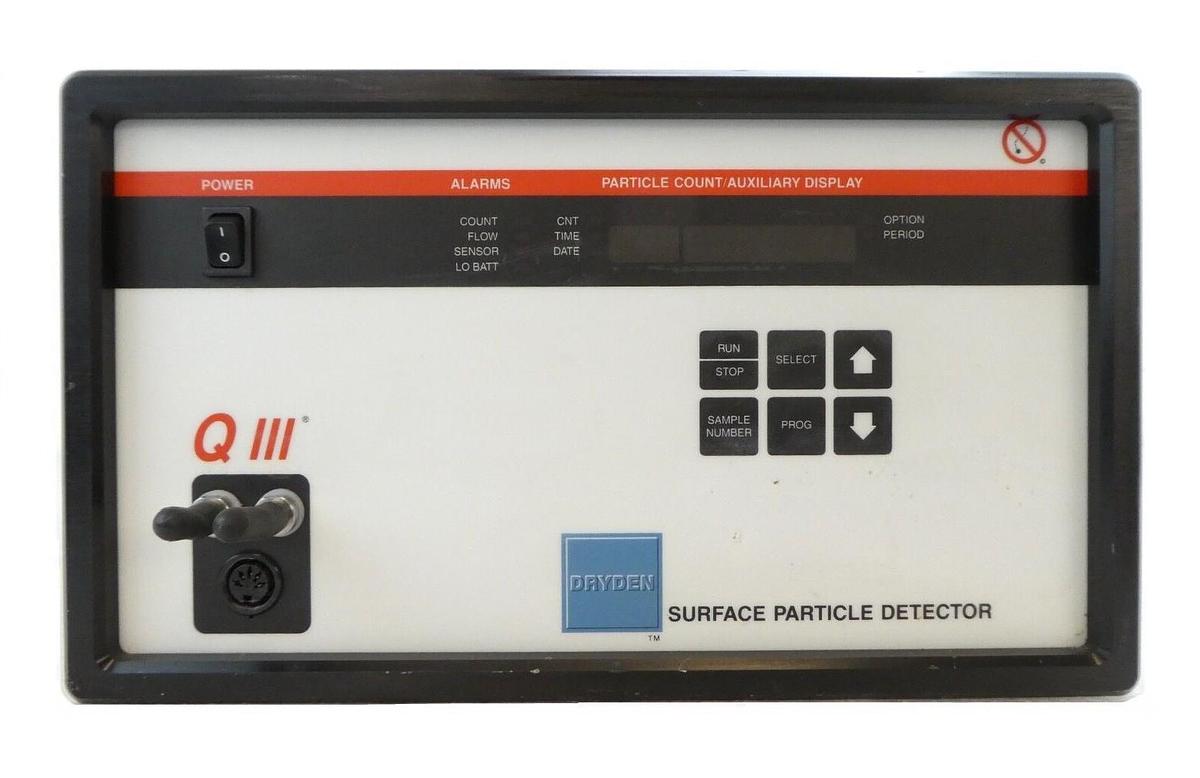 Used Dryden DE3496SPD Surface Particle Detector Counter QIII with 2" Probe Untested