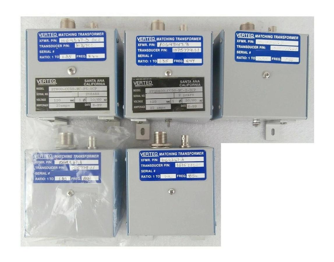 Used Verteq 1069347.3 RF Matching Transformer Ratio 1.35 Reseller Lot of 5 Working