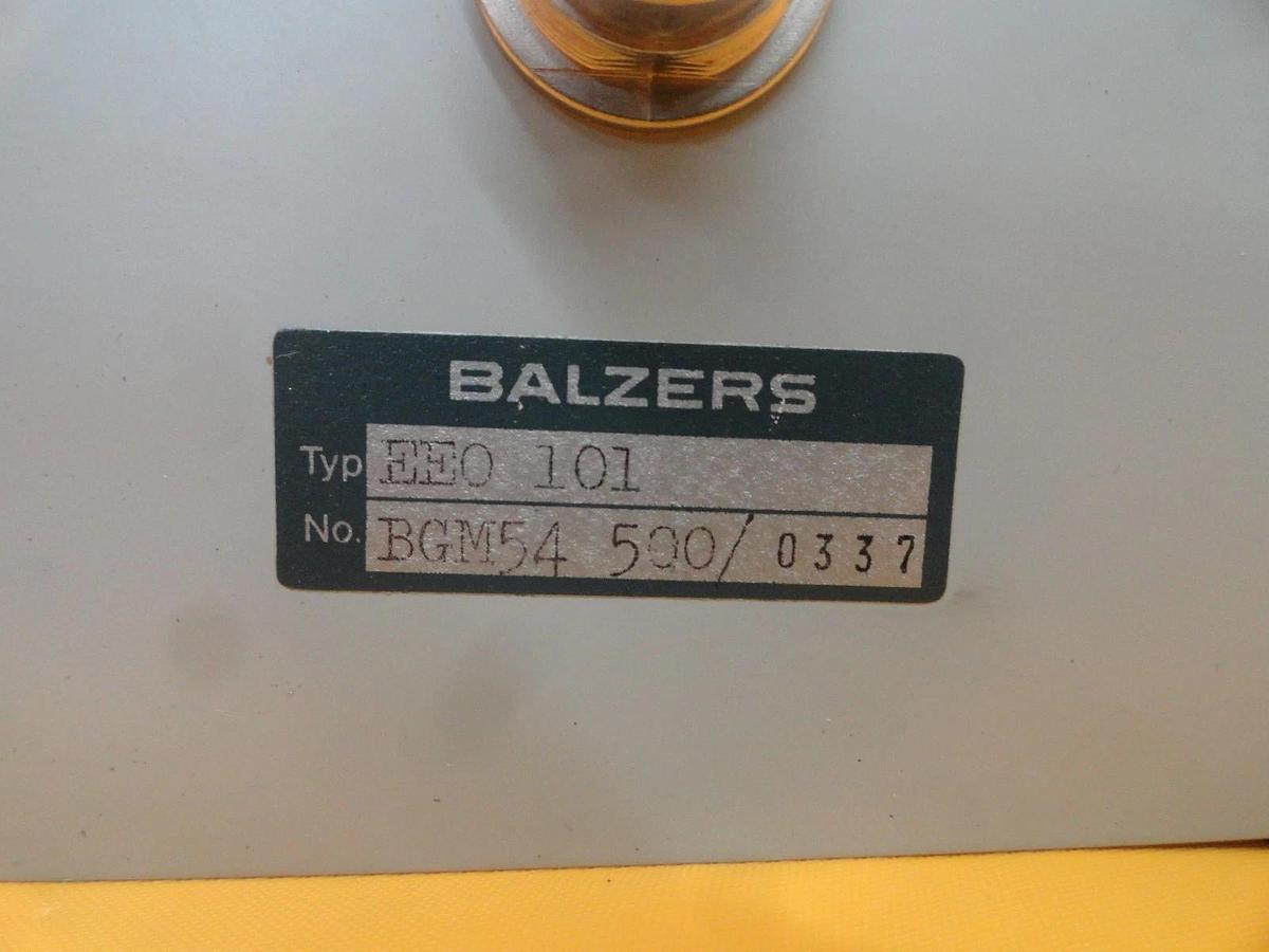 Used Balzers BG M54 500 Emergency Stop Module EEO 101 EEO101 Used Working