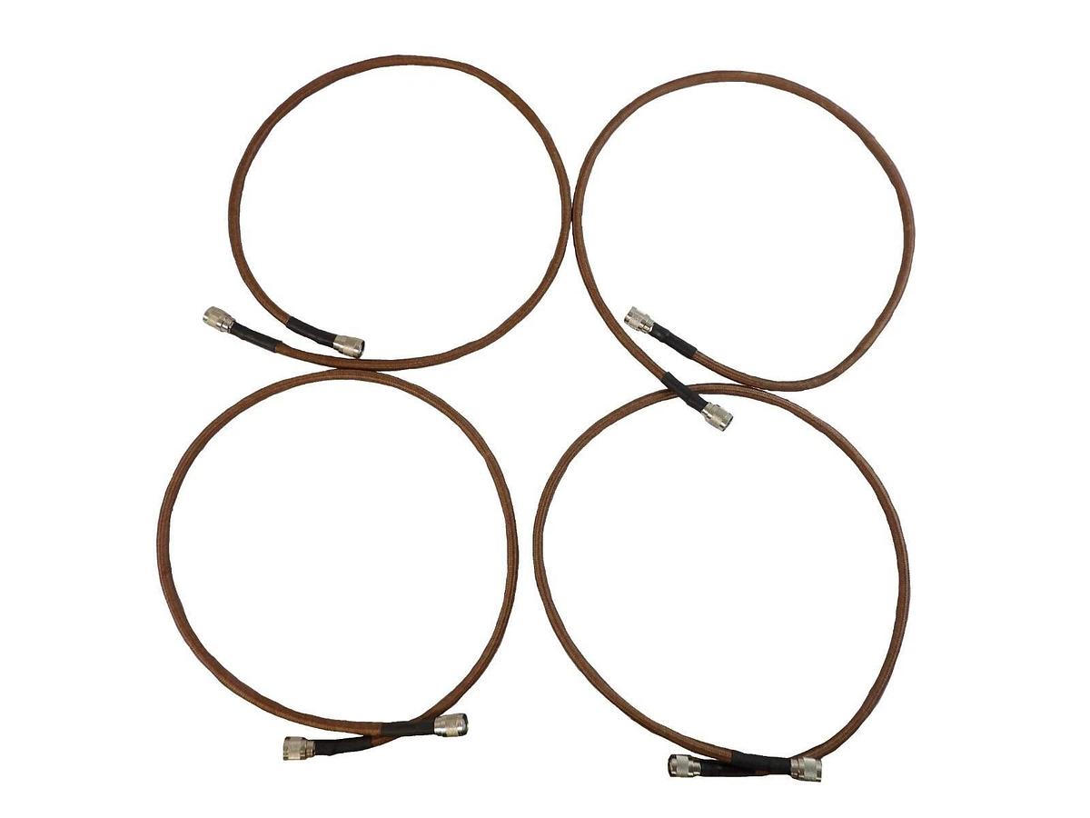 Used Novellus Systems 38-360340-00 RF Coaxial Cable 4 Foot Reseller Lot of 4 Working