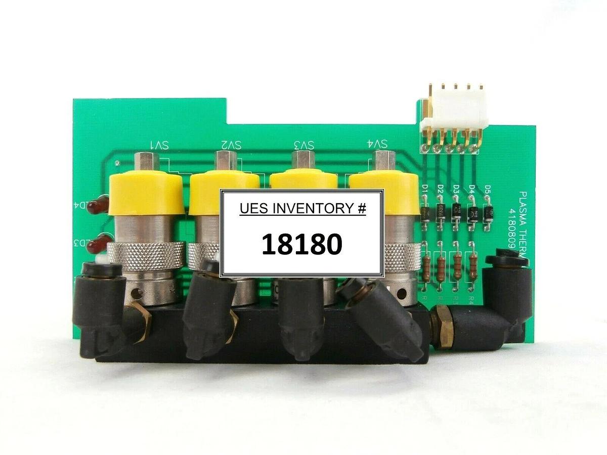 Used Plasma-Therm 4180809501 Pneumatic Manifold Board PCB Clusterlock 7000 Spare