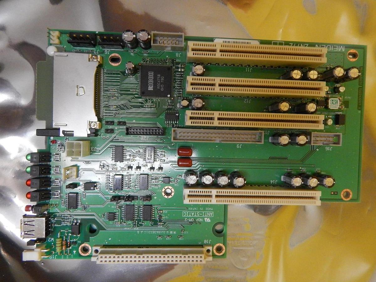 Used Meiden ZN77Z Backplane Board PCB MU24A31231 SU22A32117 A SU18A30221 Used