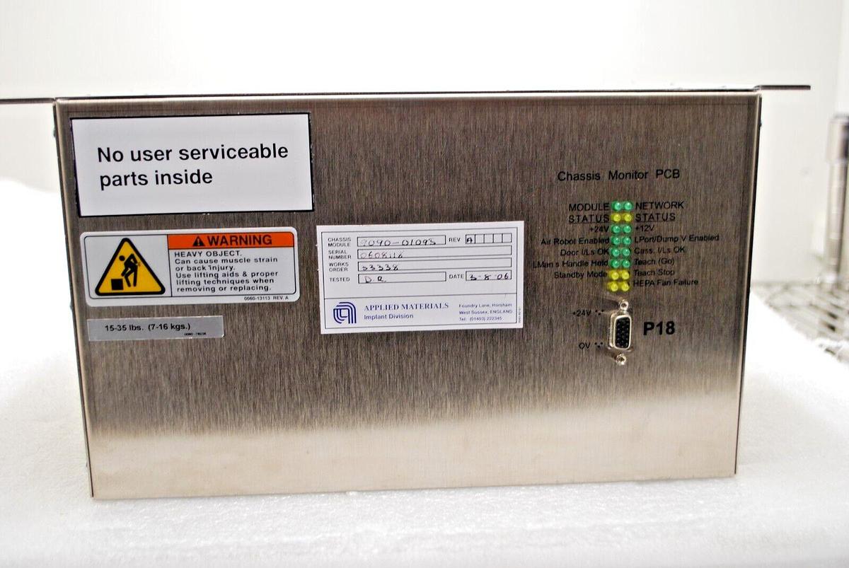 Used AMAT Applied Materials 9090-00491 Quad Magnet Temperature Network Module Working