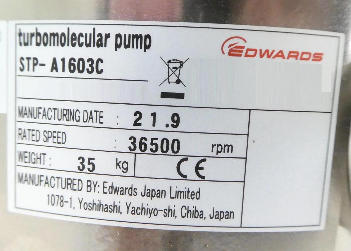 STP-A1603C Edwards B751-00-050 Turbomolecular Pump Turbo Tested Working New