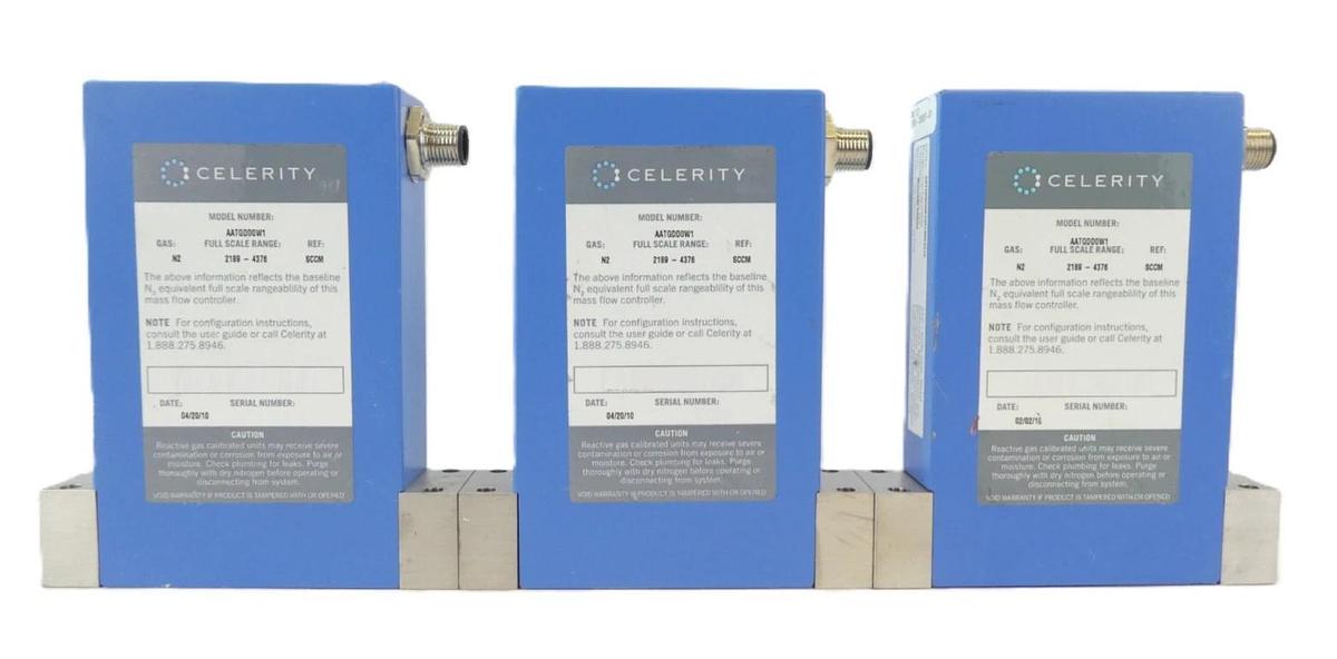 Used Celerity INX3P Mass Flow Controller MFC Reseller Lot of 13 Working Surplus