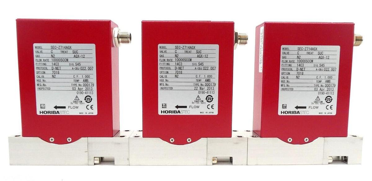 Used Horiba STEC SEC-Z714AGX Mass Flow Controller MFC Z700 Reseller Lot of 12 Working