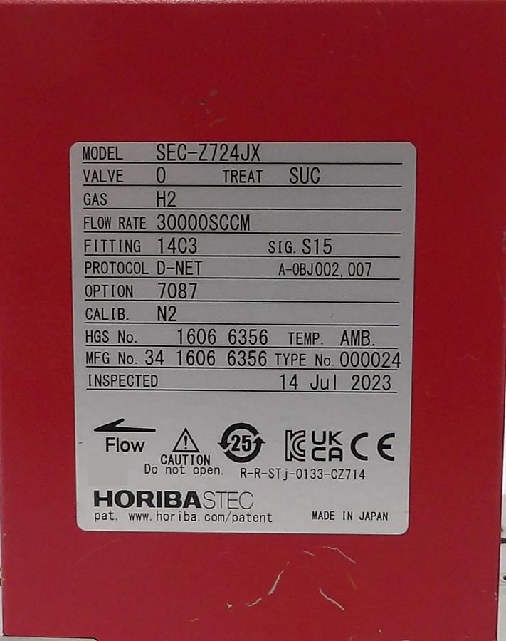 Used Horiba STEC Z700 Mass Flow Controller MFC SEC-Z724 SEC-Z714 Lot of 6 Working