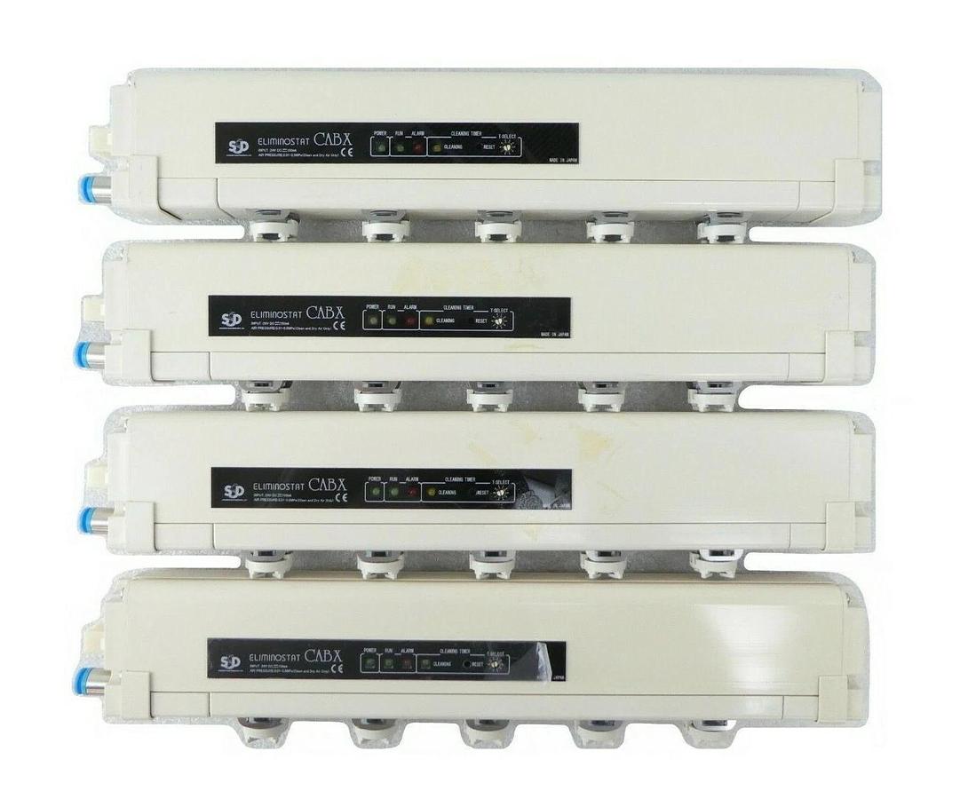 Used Shishido Electrostatic CABX350HW-S2 Ionizer Bar Lot of 4 Rudolph F30 Working