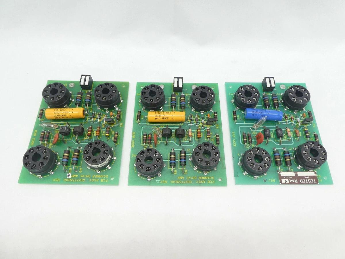 Used Varian Semiconductor VSEA D107739001 Scanner Drive Amp PCB Rev. A Lot of 3 Spare