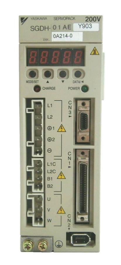 Used Yaskawa Electric SGDH-01AEY903 Servo Drive SERVOPACK AMAT 0190-08038 Working