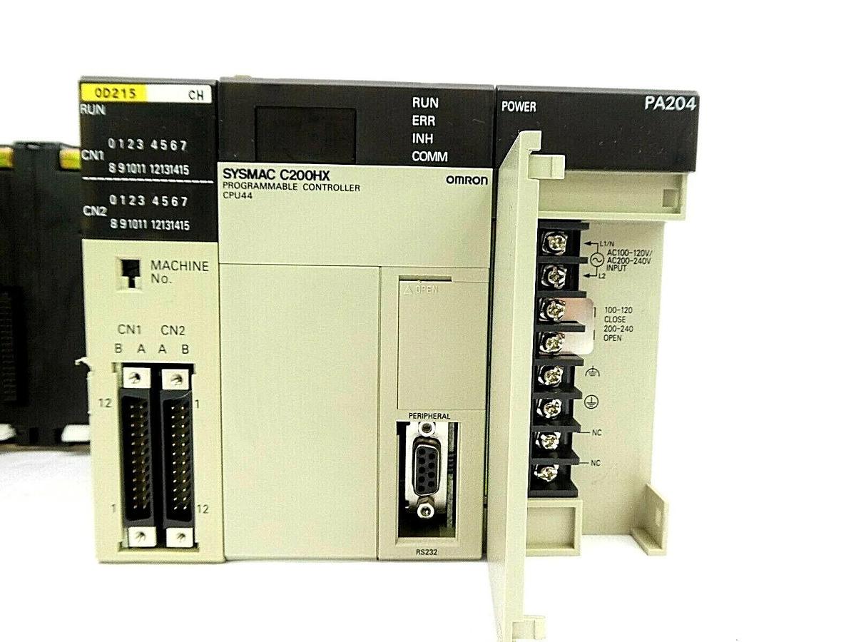 Used Omron C200HX Programmable Logic Controller PLC Microbar Trackmate CPU44-E Spare