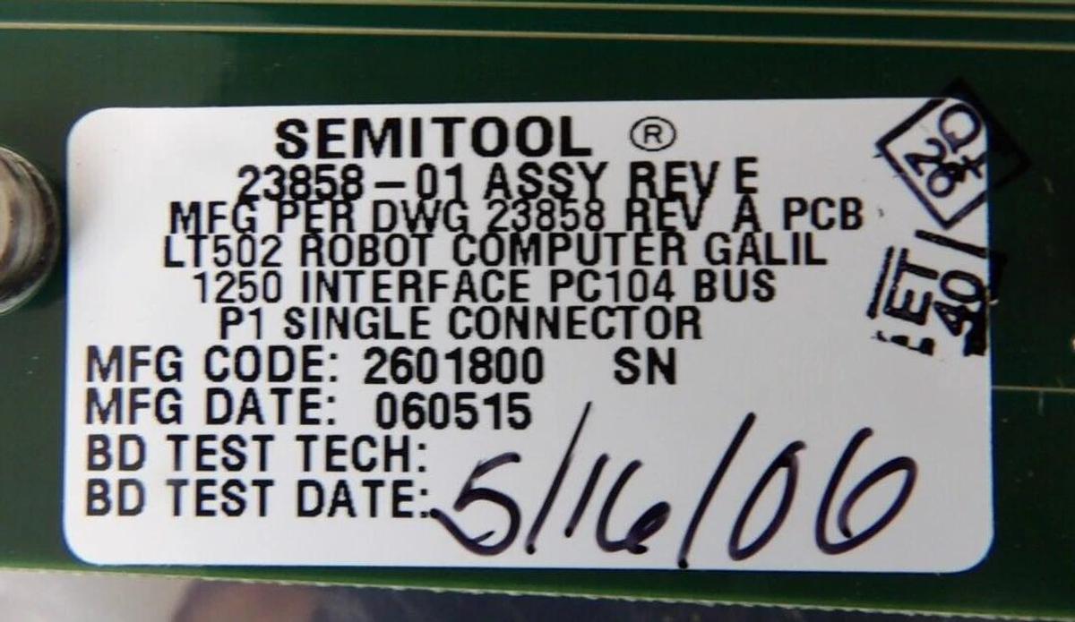 Semitool 23858-01 Robot Fiber TX/RX PCB GL1200 GALIL 1250 Reseller Lot of 5 New