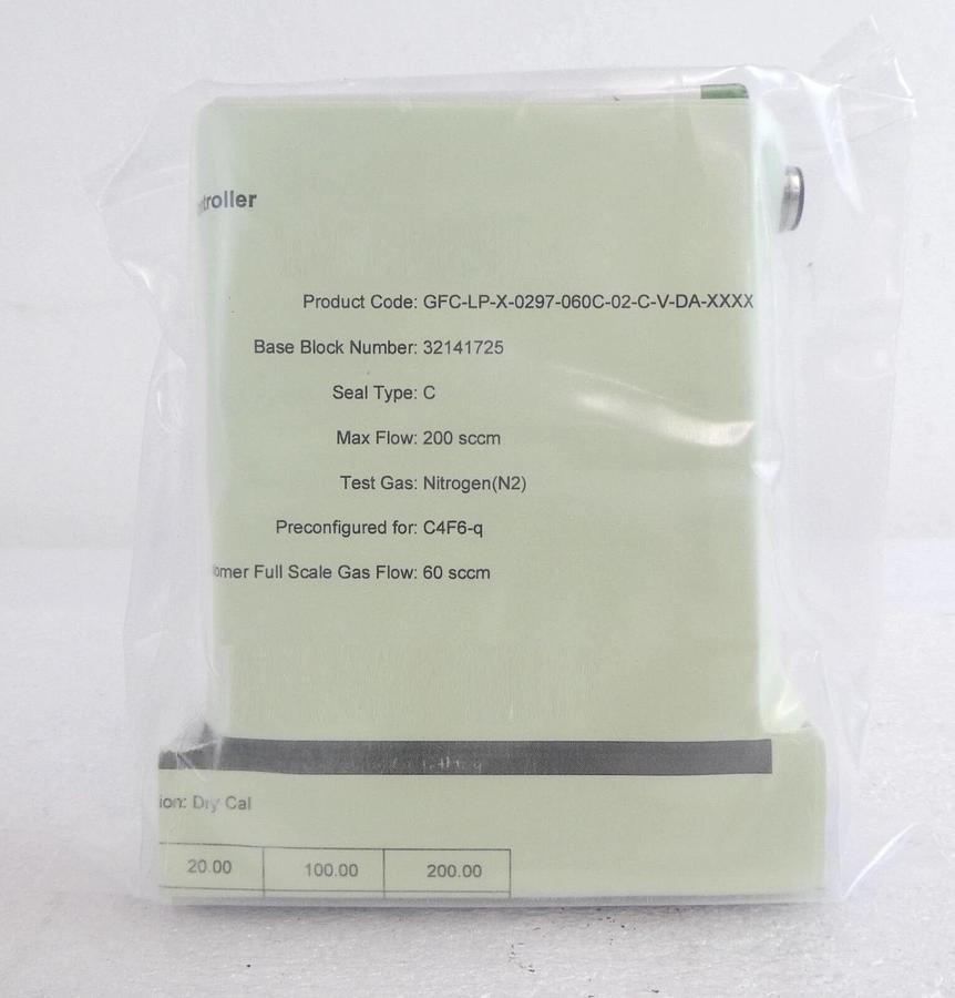 Pivotal Systems 32-03415 Mass Flow Controller MFC 60 SCCM C4F6-Q New Surplus