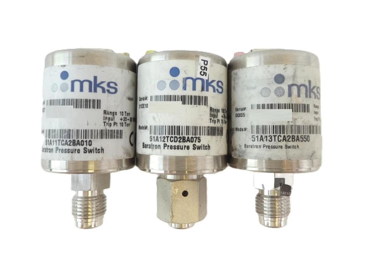 Used MKS Instruments 51A 51B Baratron Pressure Switch Reseller Lot of 13 Working