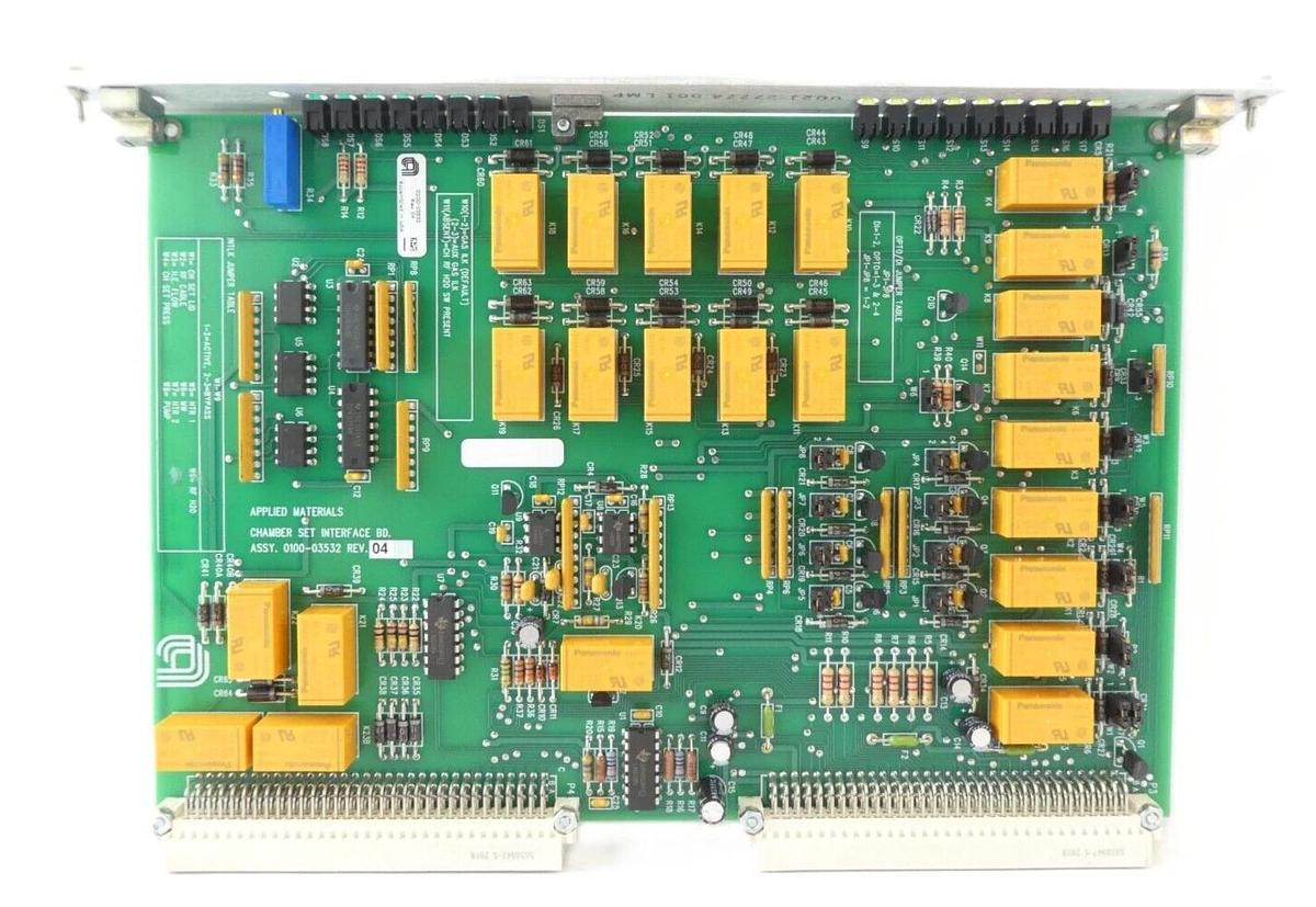 Used AMAT Applied Materials 0100-03532 Chamber Set Interface PCB Card No Tabs Surplus