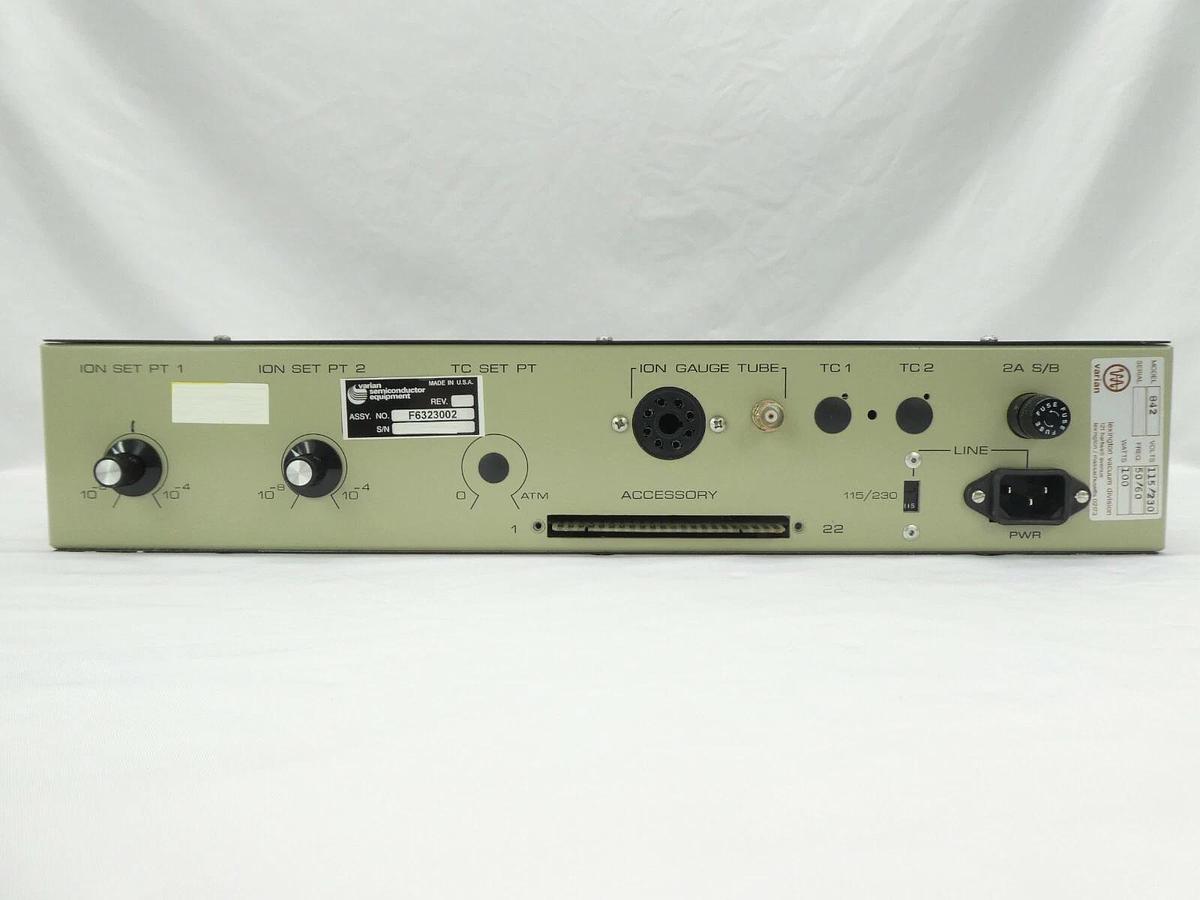 Used Varian Semiconductor VSEA F6323002 842 Vacuum Ionization Gauge Controller Spare