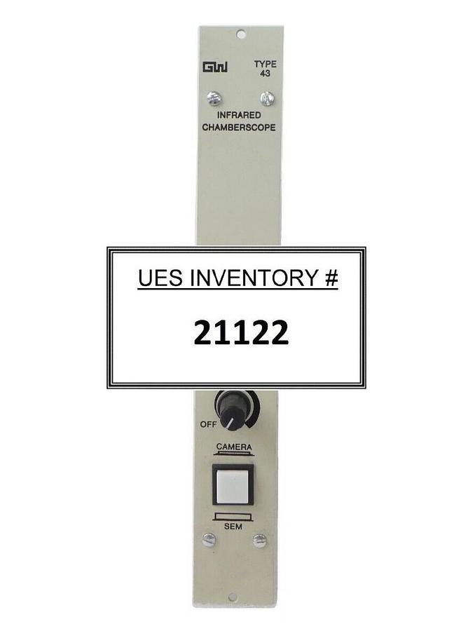 Used GW Electronics Type 43 Infrared Chamberscope JEOL JSM-6300/6400F Working Surplus