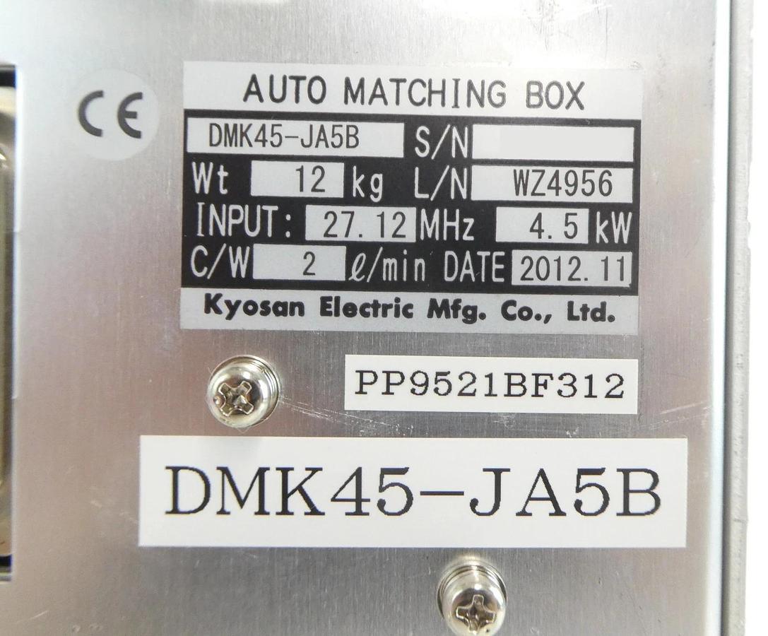 Kyosan Electric DMK45-JA5B RF Auto Matching Box ASM 1168-894-01 New Surplus