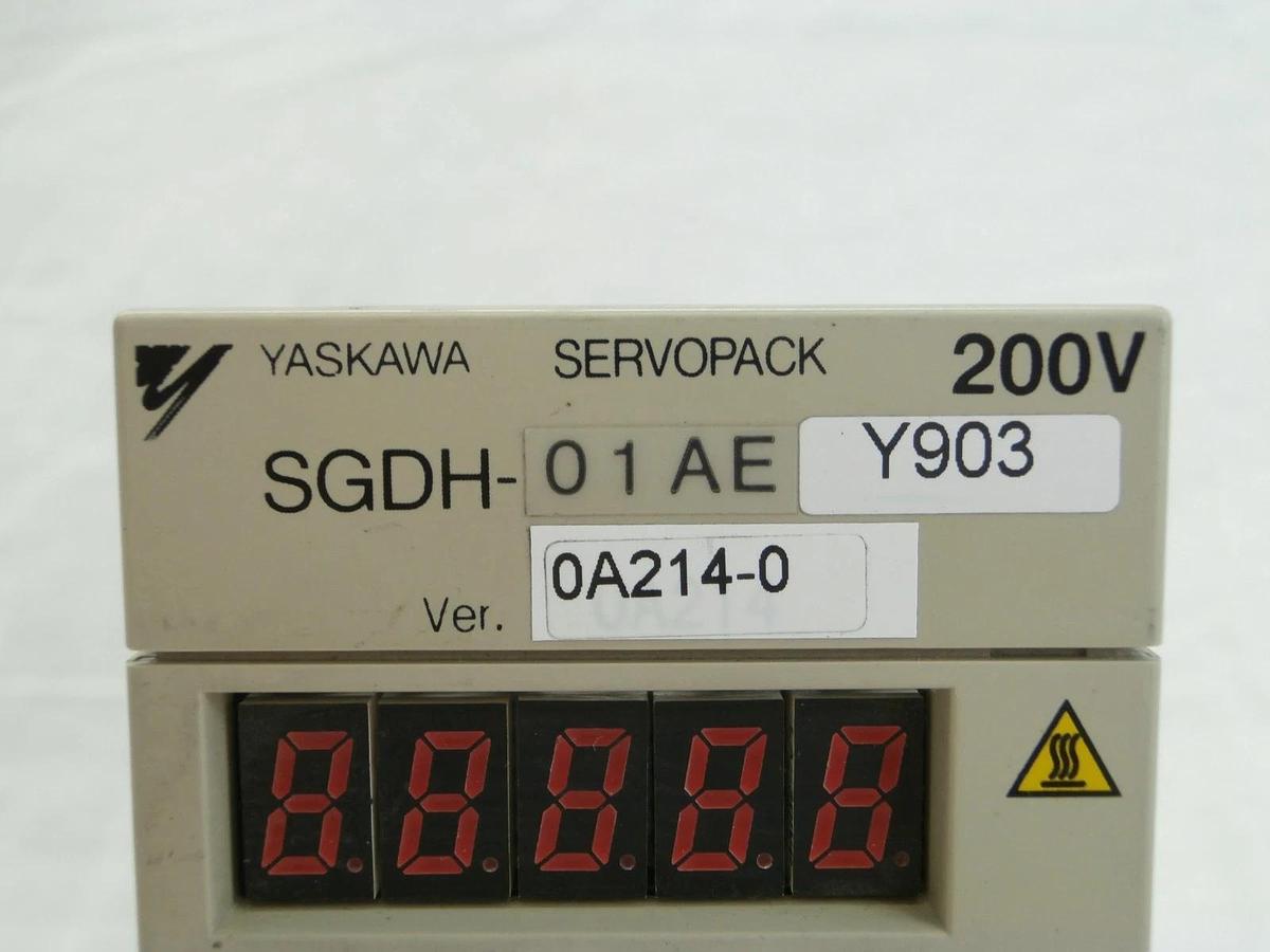 Used Yaskawa Electric SGDH-01AEY903 Servo Drive SERVOPACK AMAT 0190-08038 Working