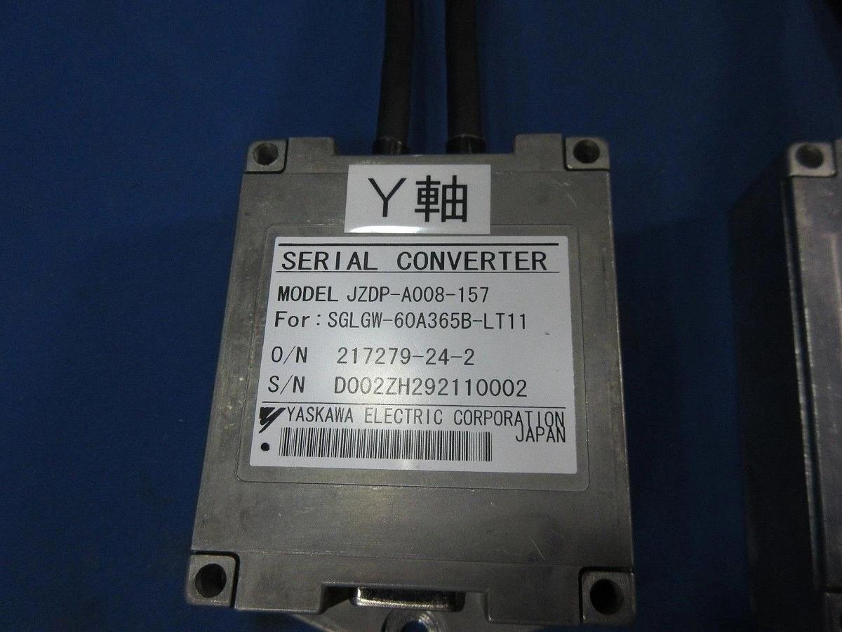 Used Yaskawa JZSP-CLP20-03 Serial Converter and 3m Encoder Cable Lot of 3 Used