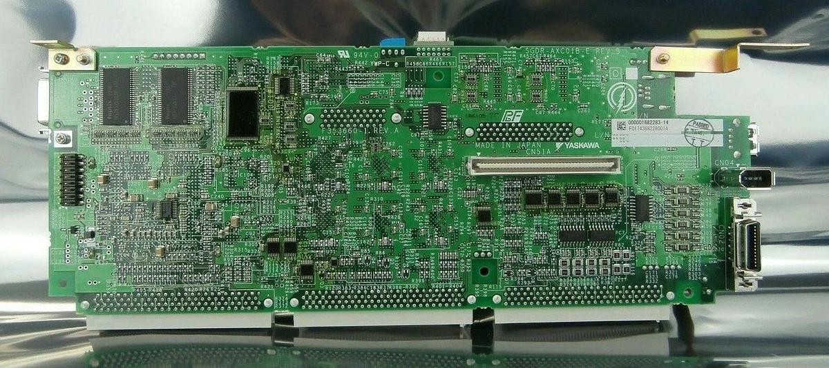 Used Yaskawa Electric SGDR-AXC01B Robot Controller PCB Card Rev. B NXC100 Working