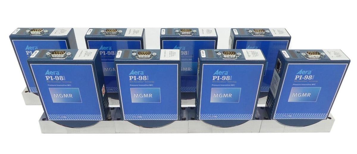 Used Aera PI-98 Series Mass Flow Controller MFC Reseller Lot of 8 Working Surplus