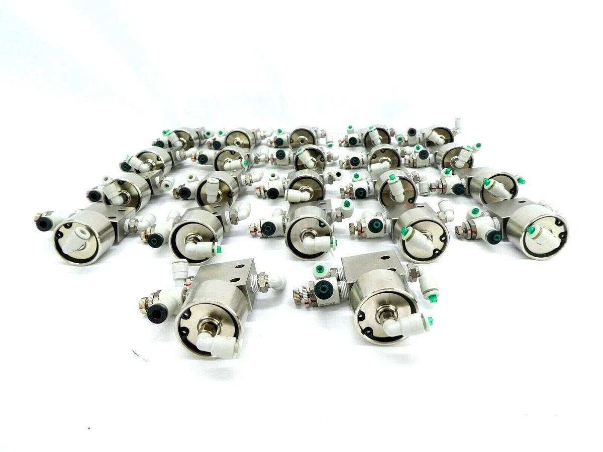 Used Koganei 31P Air-Piloted Valve TAC 34AL Operator TEL Lithius Lot of 22 Working
