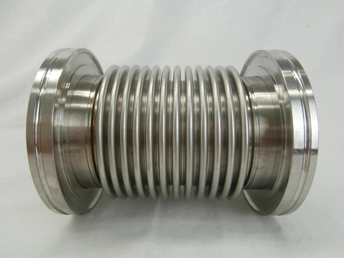 Used Edwards ISO80 High Vacuum Flexible Bellows Stainless iQDP Copper Cu Exposed Used