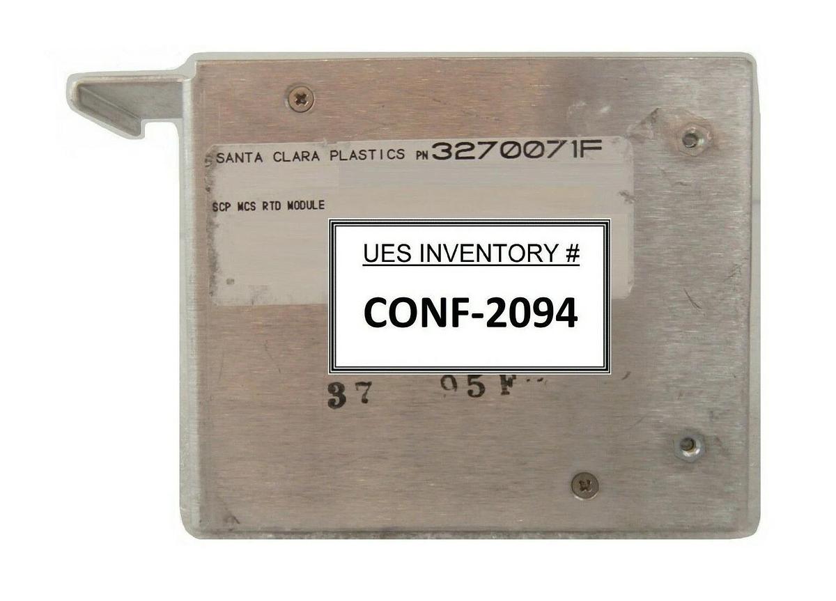 Used SCP Santa Clara Plastics 3270071F MCS RTD Module Working Surplus