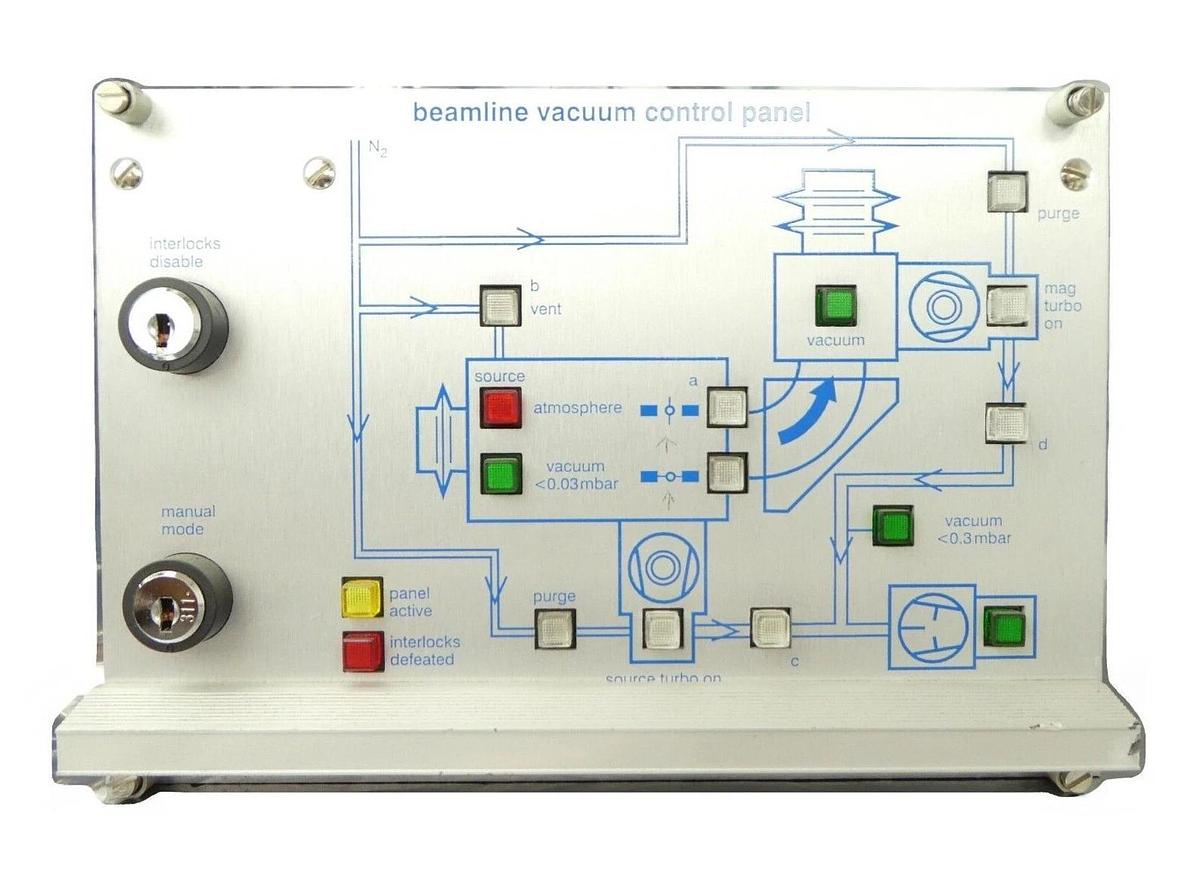 Used AMAT Applied Materials 0100-90533 Beamline Vacuum Control Panel PCB XR80 Surplus