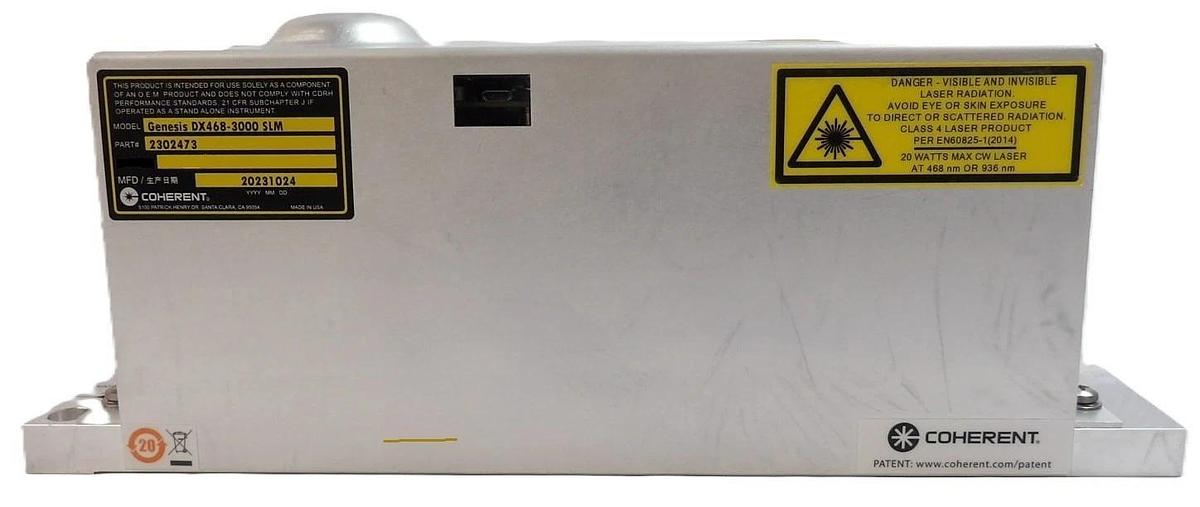 Used Coherent 2302473 Laser Head Assembly Genesis DX468-3000 SLM Series Surplus