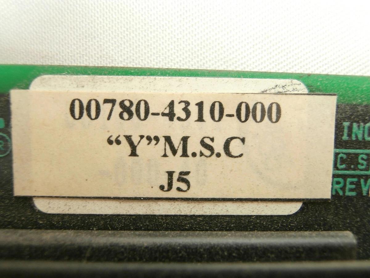 Used Kulicke & Soffa 00780-4310-000 Y MSC S/W PCB Card 06100-4311-001-01 Working