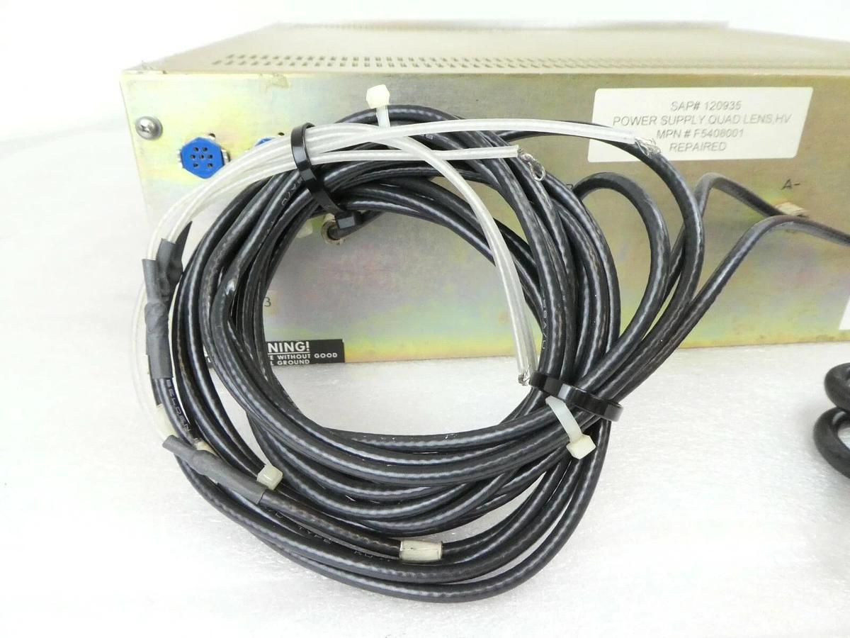 Used Glassman PS/EXQ10P3A Quad Lens Power Supply Varian F5408001 VSEA Working Surplus